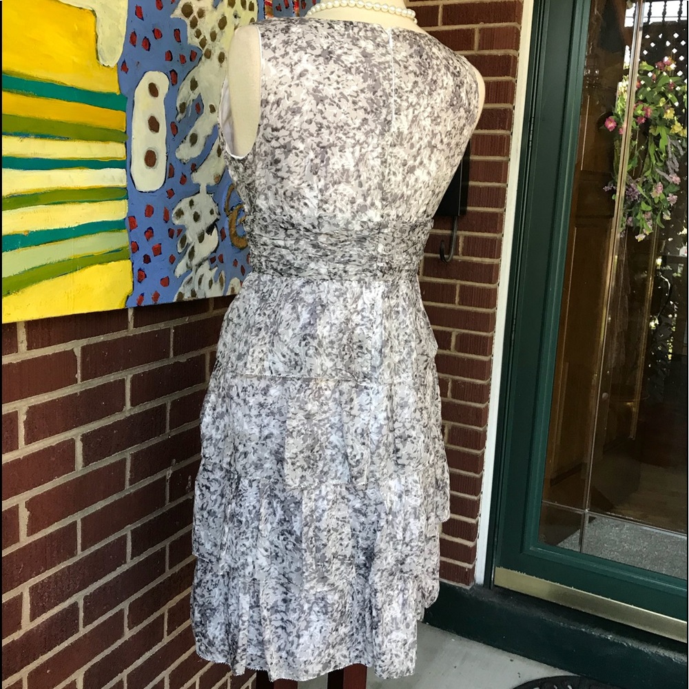 Talbots Ruched And Layered Petite Dress - Picture 3 of 8